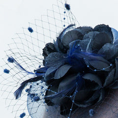 Wedding Navy Fascinator Hat Occasion Hats and Fascinators Tea Party Hat