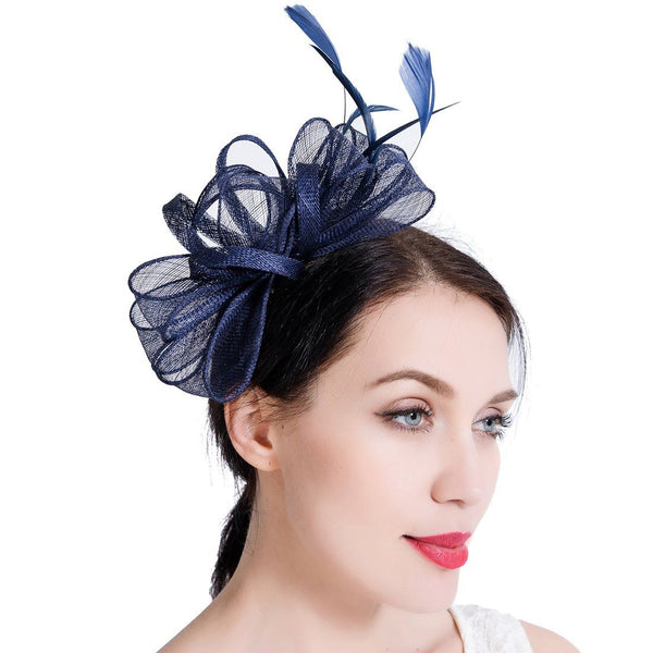 Wedding Fascinator Women Feather Hair Band Church Tea Party