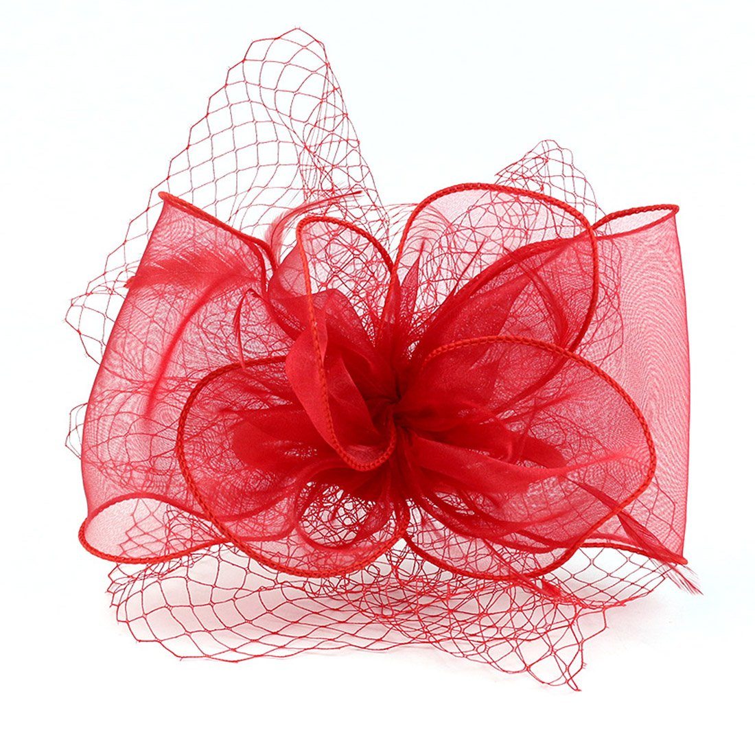 Derby Fascinator Pillbox Bridal Hair Band Party Mesh Net Feather Headwear